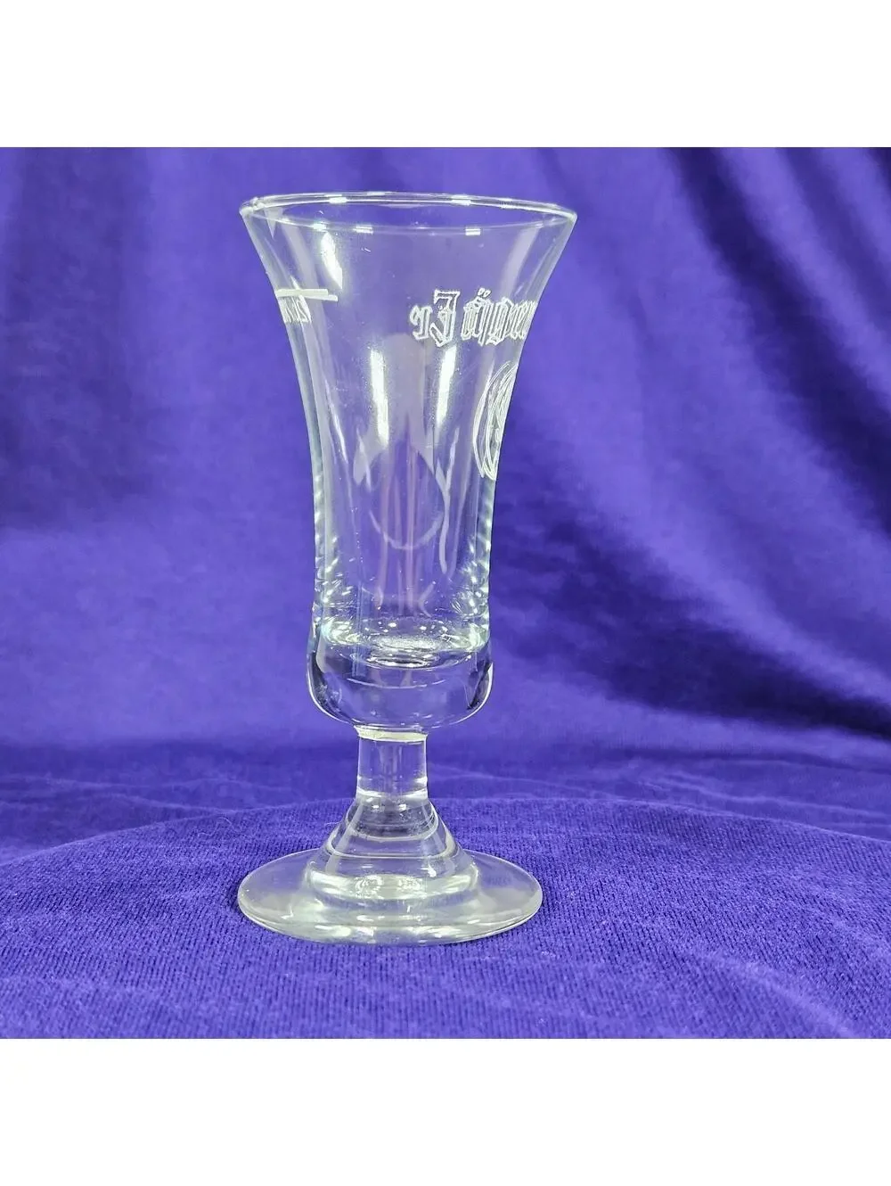 Jägermeister Stemmed Shot Glass Deer Logo Cordial Schnapps Glass Barware